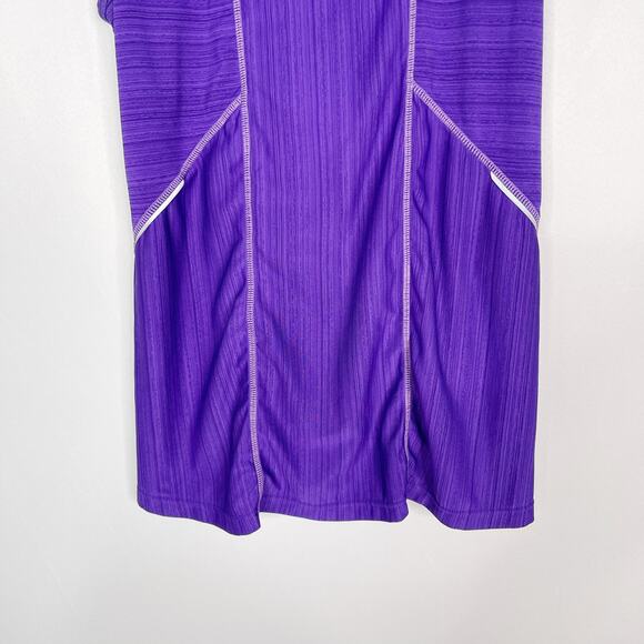 Athleta Small S Purple Run On Tank Top Reflective Fitness Running Sleeveless - Picture 4 of 7
